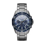 Montre homme armani exchange spencer - ax1967 bracelet acier gris fonc