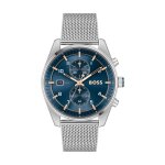 Montre homme boss skytraveller - 1514149 bracelet acier argent Montre homme boss skytraveller - 1514149 bracelet acier argent