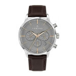 Montre homme certus 611139 - bracelet cuir marron
