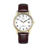 Montre homme certus 611235 - bracelet cuir marron