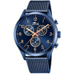 Montre homme chrono acier pvd bleu 18638 - 1 - lotus