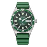 Montre homme citizen promaster marine - ny0121 - 09xe bracelet silicone vert