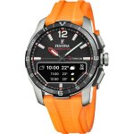 Montre homme festina connected - f23000 - d bracelet rsine orange