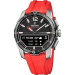 Montre homme festina connected - f23000 - c bracelet rsine rouge