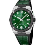 Montre homme festina swiss made vallee - f22001 - 3 bracelet cuir vert