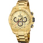 Montre homme festina timeless chronograph - f20684 - 1 bracelet acier doré Montre homme festina timeless chronograph - f20684 - 1 bracelet acier doré