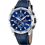 Montre homme festina timeless chronograph - f20692 - 2 bracelet cuir bleu Montre homme festina timeless chronograph - f20692 - 2 bracelet cuir bleu