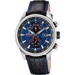 Montre homme festina timeless chronograph - f20695 - 5 bracelet cuir noir