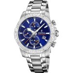Montre homme festina timeless chronograph - f20704 - 2 bracelet acier acier