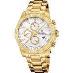 Montre homme festina timeless chronograph - f20705 - 1 bracelet acier dor
