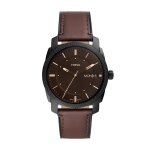 Montre homme fossil fs5901 - bracelet cuir marron
