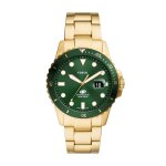 Montre homme fossil fs6030 - bracelet acier doré Montre homme fossil fs6030 - bracelet acier doré