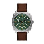 Montre homme fossil montres machine - fs6100 bracelet cuir marron