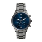 Montre homme fossil montres neutra - fs6111 bracelet acier gris fonc