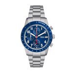 Montre homme fossil sport tourer - fs6047 bracelet acier argent