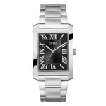 Montre homme guess clyde - gw0896g1 bracelet acier argent