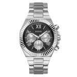 Montre homme guess equity - gw0703g1 bracelet acier argent