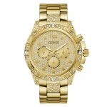 Montre homme guess majestic - gw0796g2 bracelet acier dor