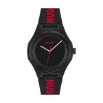 Montre homme hugo #litforhim - 1530343 bracelet silicone noir