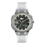 Montre homme lacoste lc33 - 2011401 bracelet silicone blanc