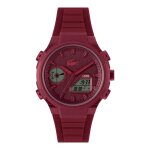 Montre homme lacoste lc33 - 2011450 bracelet silicone rouge
