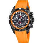 Montre homme lotus - 18945 - 3 bracelet silicone orange