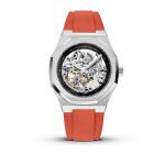Montre homme maison du temps mtbeta skeleton silicone rouge