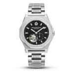 Montre homme maison du temps mtdelta coeur ouvert noir acier Montre homme maison du temps mtdelta coeur ouvert noir acier