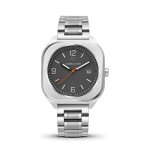 Montre homme maison du temps mtiota gris acier