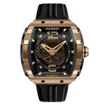 Montre homme nubeo montres magellan 24h automatic - nb - 6087 - 06 bracelet silicone noir