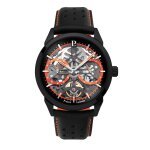 Montre homme pierre lannier - 347a433 monarck bracelet cuir noir