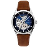 Montre homme pierre lannier monarck - 315d164 bracelet cuir brun