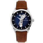 Montre homme pierre lannier monarck - 316f114 bracelet cuir brun Montre homme pierre lannier monarck - 316f114 bracelet cuir brun