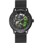 Montre homme pierre lannier paddock - 345a479 bracelet acier noir