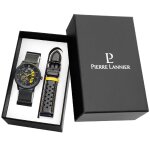 Montre homme pierre lannier paddock - 385c449 bracelet cuir noir