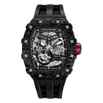 Montre homme tsar bomba elemantal series - tb8209cf01 bracelet caoutchouc noir
