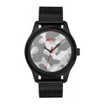 Montre hugo 1530052 - montre maille milanaise noir homme Montre hugo 1530052 - montre maille milanaise noir homme