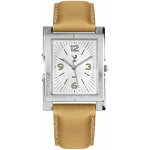 Montre jaz esthetic jz104 / 4 - montre rectangulaire crme cuir homme