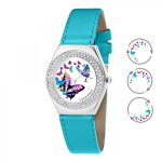 Montre mf316 - papillon - papillon - bleu - so charm
