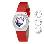 Montre mf316 - papillon - papillon - rouge - so charm