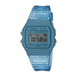 Montre mixte casio basic vintage f - 91ws - 2ef - bracelet rsine bleu