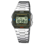 Montre mixte casio collection a163wa - 1qes - bracelet acier argent Montre mixte casio collection a163wa - 1qes - bracelet acier argent