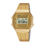 Montre mixte casio retro vintage a168wg - 9ef - bracelet acier dor