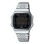 Montre mixte casio vintage - abl - 100we - 1bef bracelet acier argent