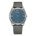 Montre mixte citizen suratto eco - drive - ar3120 - 24l bracelet cuir gris