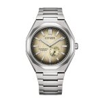 Montre mixte citizen zenshin super titanium mechanical - nk5020 - 58p bracelet titane