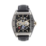Montre homme montignac - mow702 bracelet cuir noir