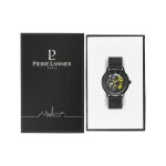 Montre pierre lannier paddock noir et jaune homme
