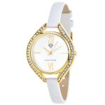 Montre par so charm ; orn�e de cristaux swarovski ; mf431 - dore - swaro