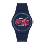 Montre superdry syg280ur - urban original boitier rond en plastique bleu cadran bleu bracelet en silicone ...